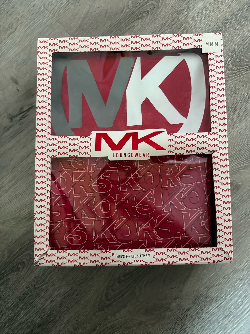 NEW IN BOX~Michael Kors Red and White MK Loungewear Set